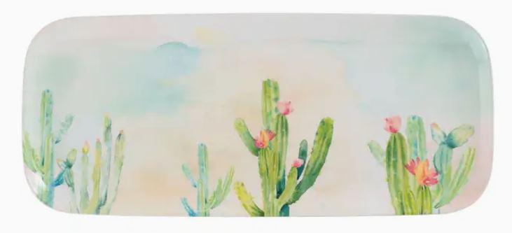 Cactus Garden 15" Melamine Tray