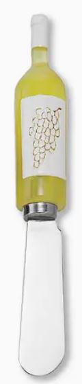 White Wine Party Polyresin Cheese Spreader