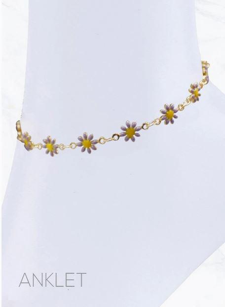 Daisy Flower Dainty Anklet