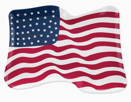 American Flag 16" Melamine Platter
