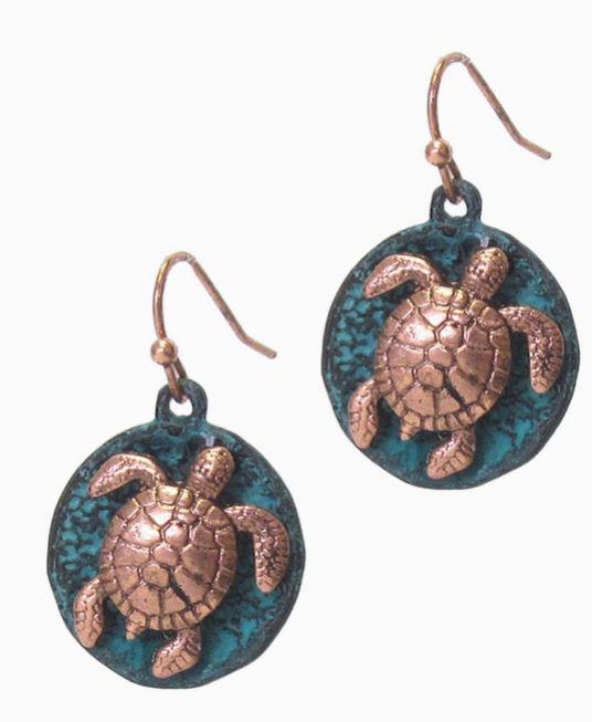 Sealife Disc Earring