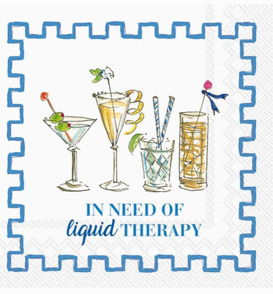 Paper Cocktail Napkin  Rosanne Beck Liquid Therapy