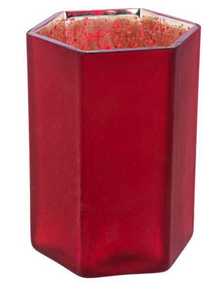 Cranberry Mercury Votive Holders