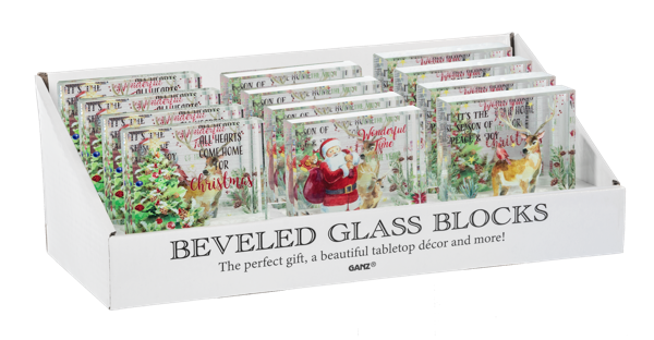 A Winter Story Beveled Glass Blocks