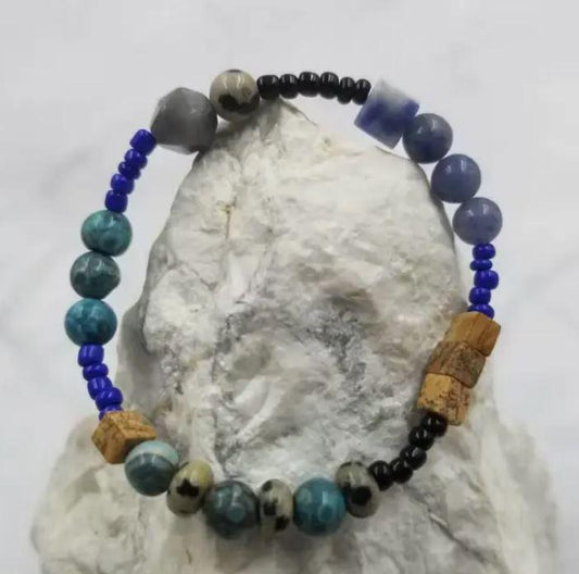 Natural Stone Semi Precious Beaded Bracelets