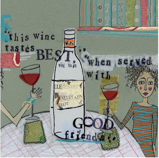 Paper Cocktail Napkins Pack of 20 Curly Girl Wine