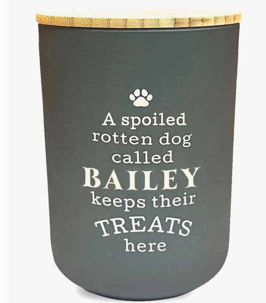 Dog Treat Jar Bailey