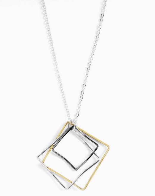 Triple Square Necklace