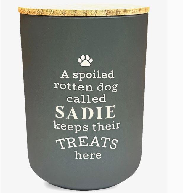 Dog Treat Jar Sadie