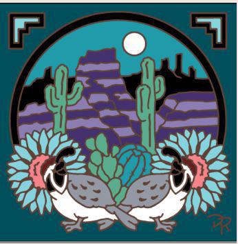 6x6 Tile Quail's Garden Ventana