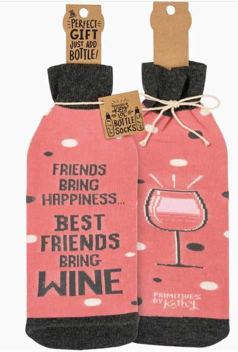Friends Bring Happiness Bottle Sock