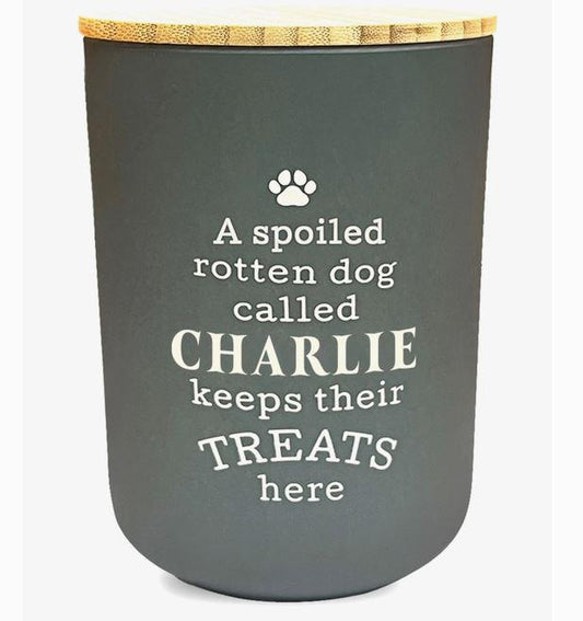 Dog Treat Jar Charlie