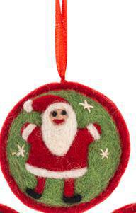 Wool Holiday Icon Disk Ornament