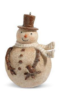 4.75" WHIMSICAL SNOWMAN ORNAMENT