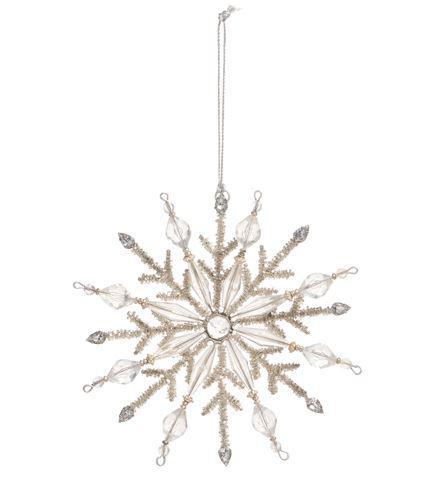 7.5" JEWELED SNOWFLAKE ORNAMENT