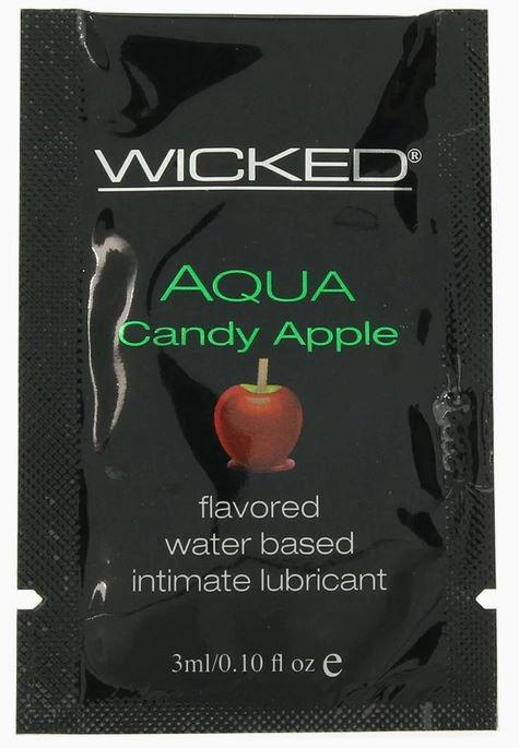 Wicked Sensual Care Aqua Flavored Lube .10oz/3ml