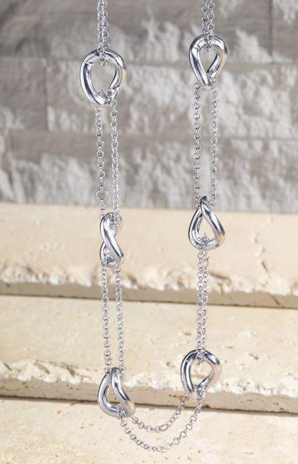 Single Link Double Chain Necklace