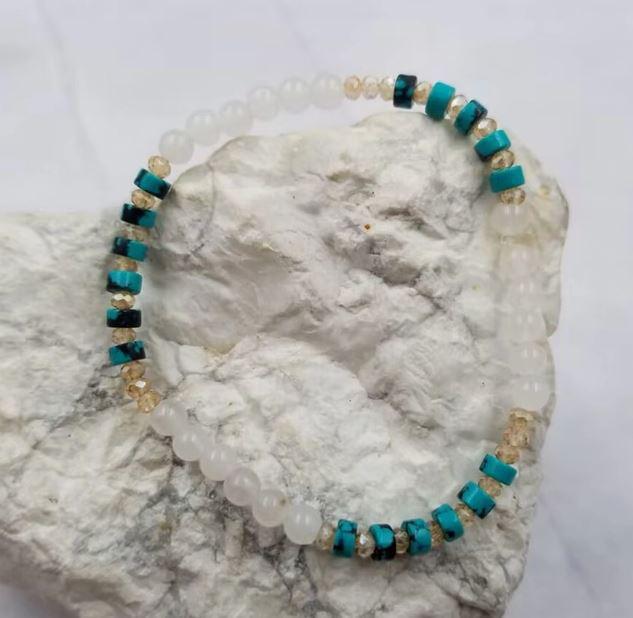 Turquoise & Glass Beaded Bracelets