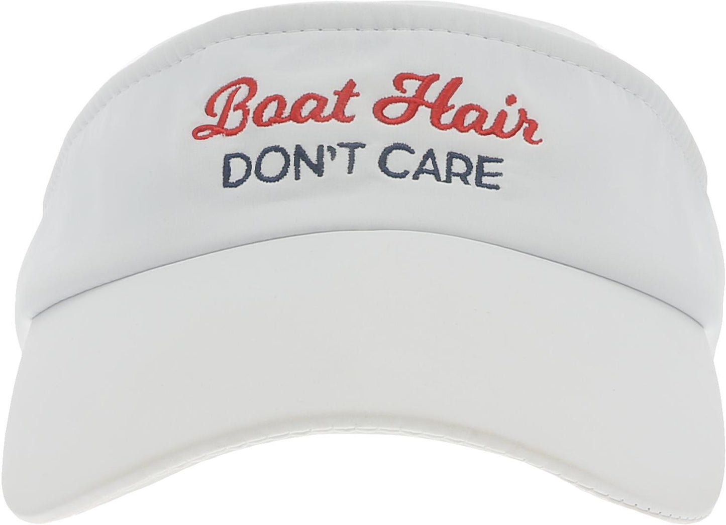 Boat Hair - White Dri-Fit Visor