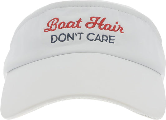 Boat Hair - White Dri-Fit Visor