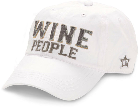 Wine People - White Adjustable Hat