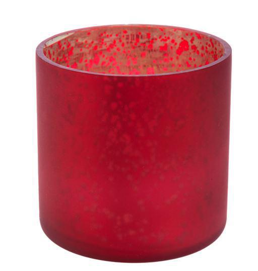 Cranberry Mercury Votive Holders