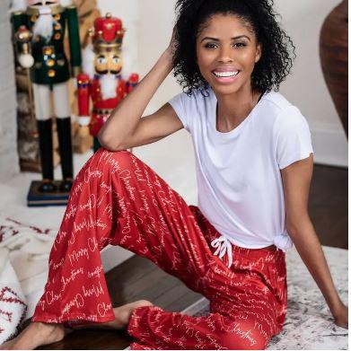 Hello Mello Holiday Lounge Pants Merry Christmas