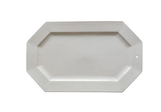 Octagonal Platter - Pinstripes