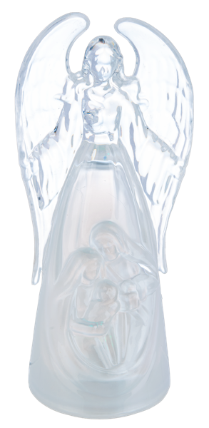 Light Up Angel Figurine with Changing Colors