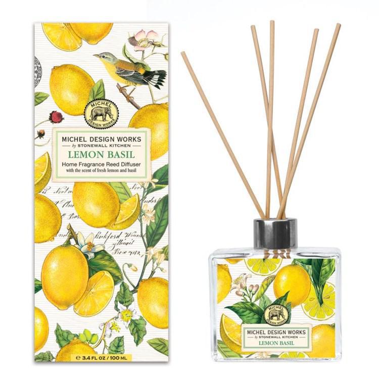 Lemon Basil Home Fragrance Reed Diffuser