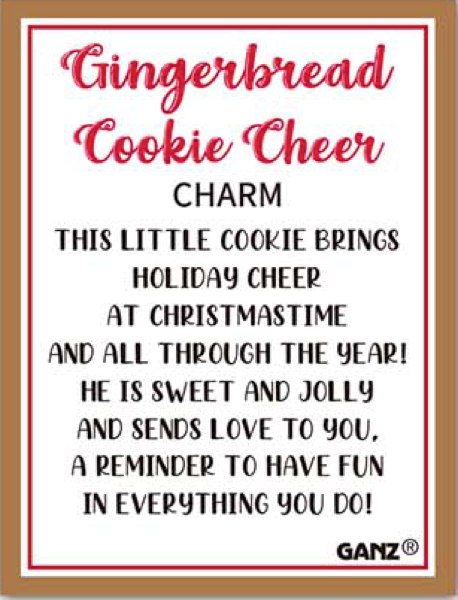 Gingerbread Cookie Cheer Charms