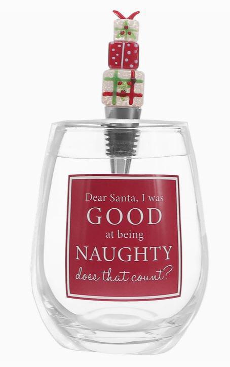 Naughty Wine Glass Gift Set