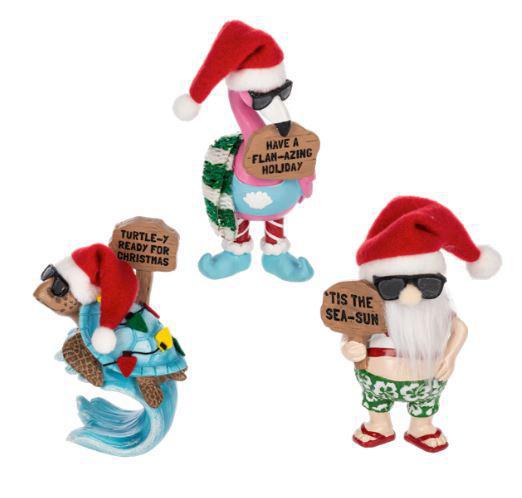 Santa Out of Office Figurines