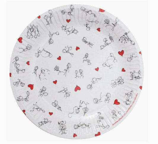 Stick Figure Naughty Plates
