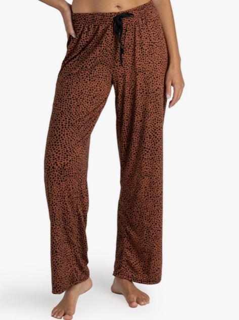 Hello Mello Wild Night in Lounge Pants - Leopard