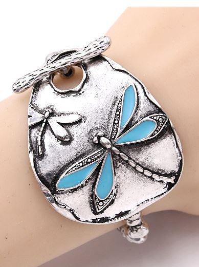 DRAGONFLY STRETCH TOGGLE BRACELET