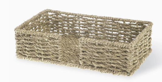 Paper Guest Towel Seagrass Caddy