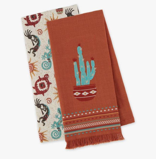 Desert Cactus Dishtowel Set of 2