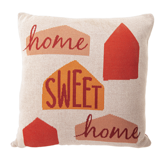 "Home Sweet Home" Knit Pillow