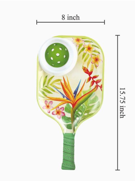 Bird of Paradise 15 3/4" Melamine Paddle Chip & Dip Tray