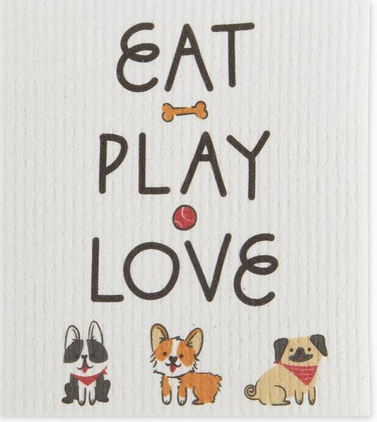 Eat Play Love Swedish Dishcloth