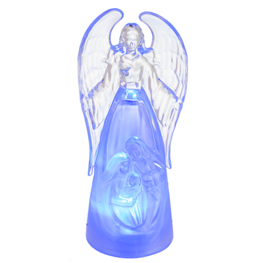 Light Up Angel Figurine with Changing Colors