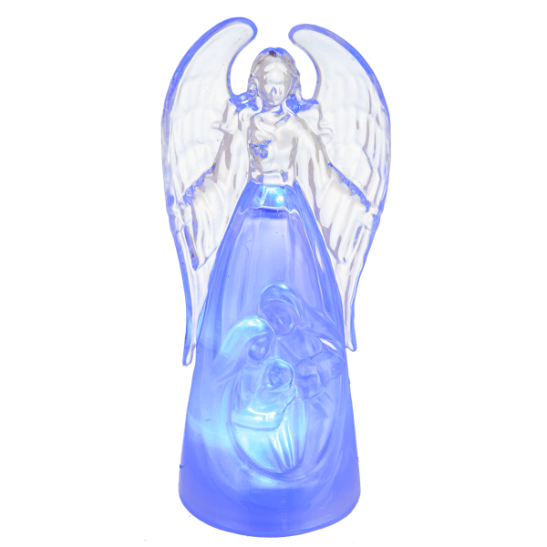 Light Up Angel Figurine with Changing Colors