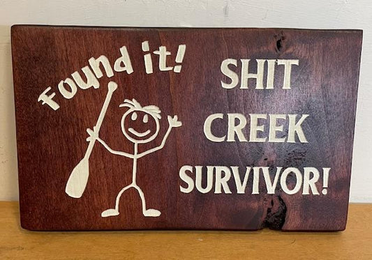 Engraved Wood Sign